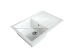 MAXSTONE Мойка квадратная с крылом MS-14G-White pearl.