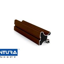 VENTURA concept Элементы для раздвижных дверей Вертикальный профиль Flutto (коньяк)