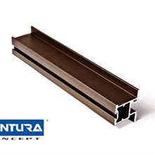 VENTURA concept Элементы для раздвижных дверей Вертикальный профиль Quadro (коньяк)