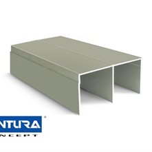 VENTURA concept Элементы для раздвижных дверей Направляющая верхняя двойная (анода)