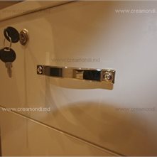 SIRO Diamant Ручка Siro diamant на фасаде  HPL Formica blanco polar 3091