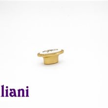 Giuliani Ручки Giuliani ceramic. Ручка-кнопка N06422-XU-32-Gold/BL-ceramic