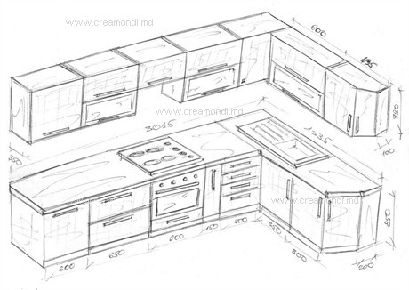 Bucatarie pentru spatii mari