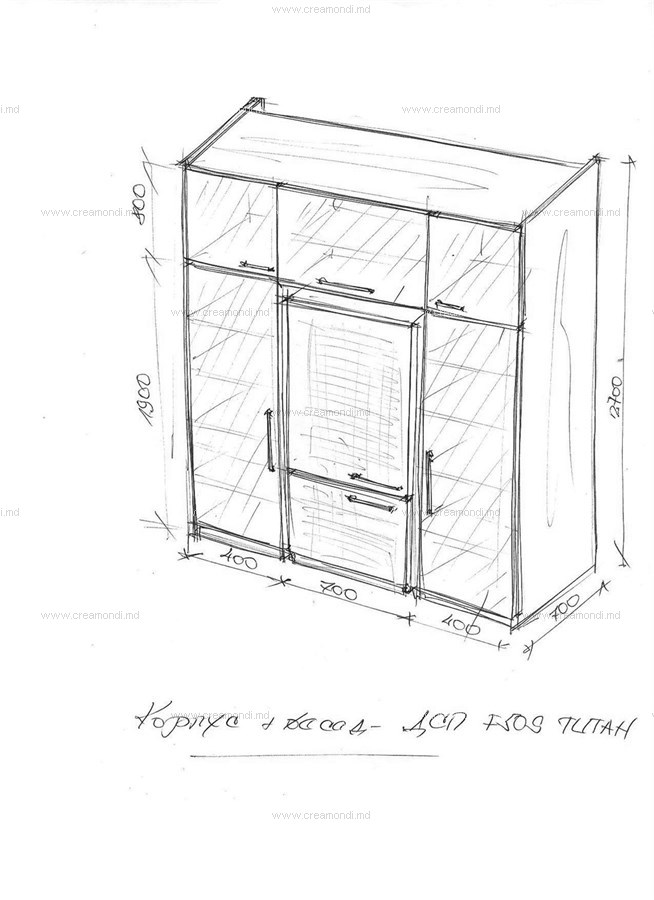 Шкаф на балкон для холодильника.