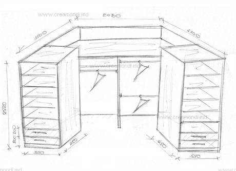 Garderoba pentru dormitor
