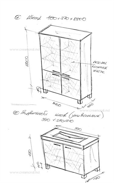 Шкаф в ванную  и тумба для умывальника