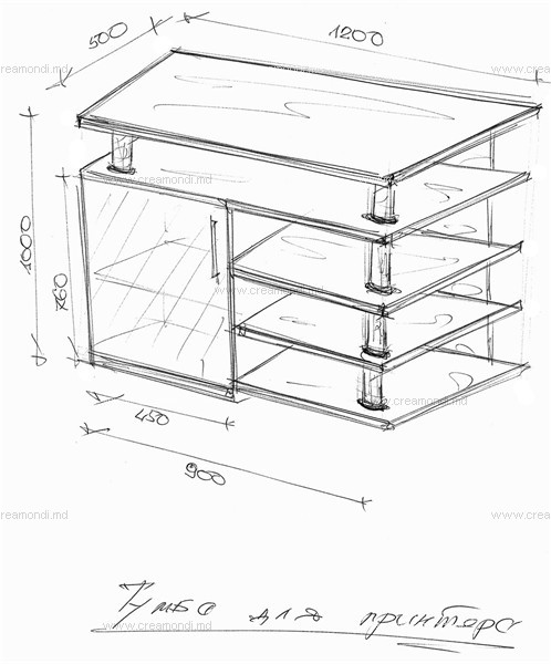 Тумба для принтера