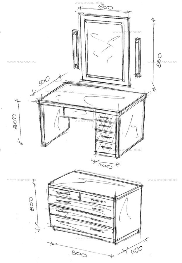 Комод и косметический стол