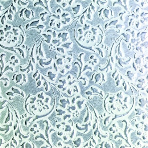 SIBU DesignSIBU LeatherLL FLORAL White/Silver mat
