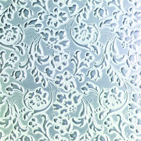 SIBU DesignPieleLLfloralwhite-silvermat