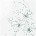 IRIS Декоративные плёнки IRIS 7117A White with grey flower