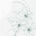 7117A White with grey flower