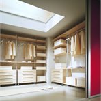  Wardrobe systems Silver framework gives the lightness to the room