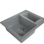 MAXSTONE MAXSTONE-гранитные мойки. Мойка полуторная  MS-27G-DARK GREY.