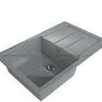 Мойка квадратная с крылом MS-30G-DARK GREY