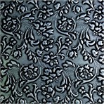 SIBU Design Die Materialien: Haut LL FLORAL Black/Silver mat