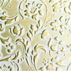 SIBU Design Leather LL FLORAL White/Gold mat