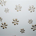 3D Flowers Gold