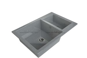 MAXSTONE Мойка с двумя чашами MS-19G-DARK GREY