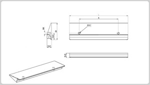 Alustil Профиль-ручка  ALU-PF-03-MB.