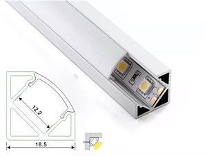 Алюминиевый канал угловой YD-1206WG-Opal-3.0m