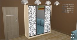 Теперь материалы шкафов-купе можно рассмотреть в 3D
