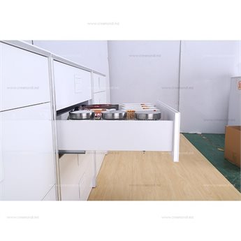 Slim box H=167mm, silky white.