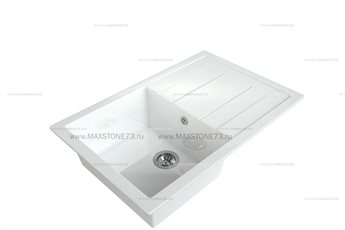 Мойка квадратная с крылом MS-14G-LINEN.