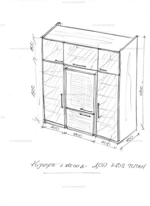 Шкаф на балкон для холодильника.