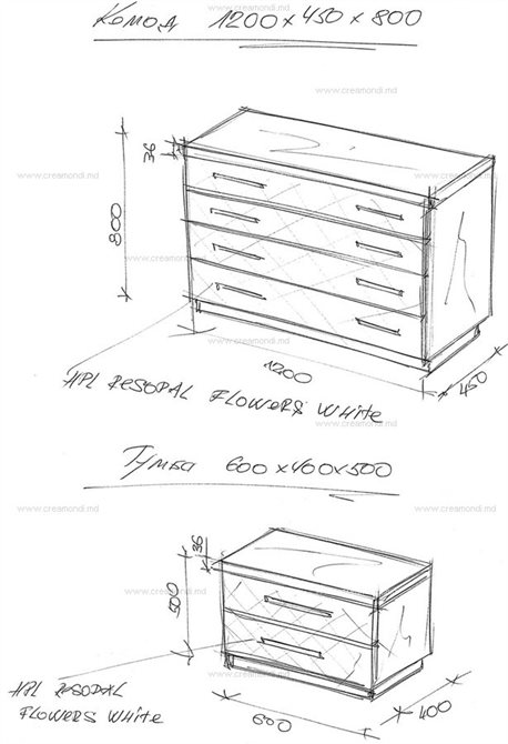 Комод и прикроватная тумба