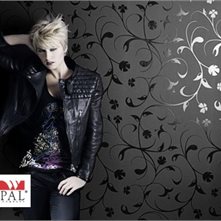 Resopal Resopal HPL Resopal flowers black