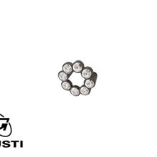 GIUSTI Ручки для мебели  Giusti Розетка круглая средняя WP0633.B32.KRE2.