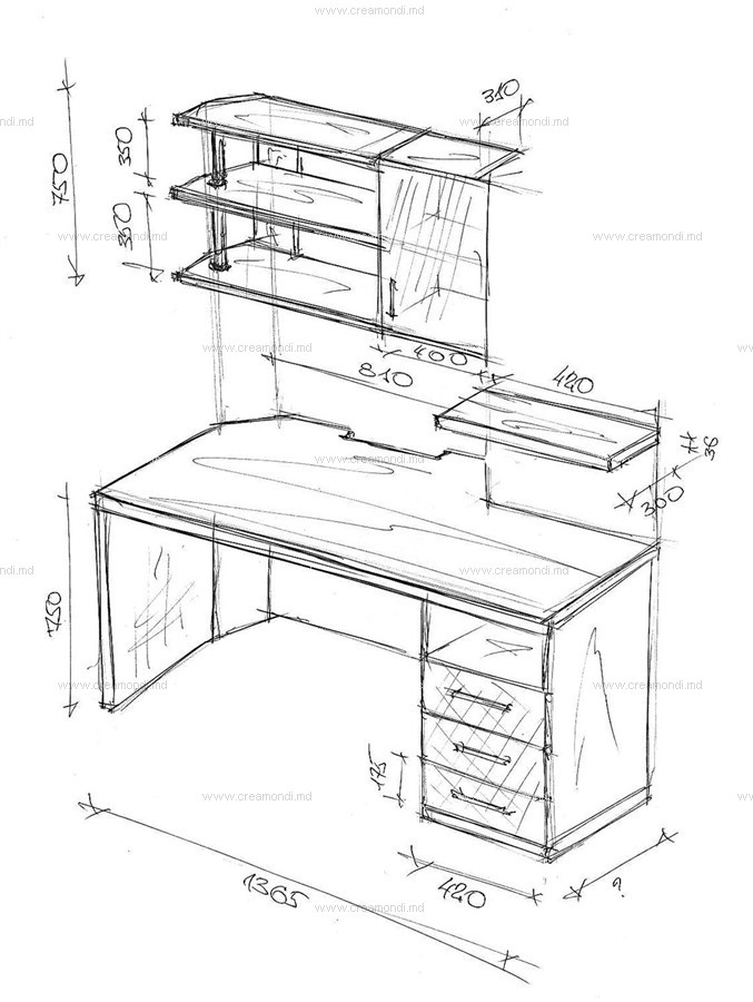 Высота полки над столом. Компьютерный стол чертеж. Высота полок от письменного стола. Эскиз стола письменного. Глубина полок над письменным столом.
