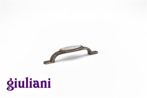 GiulianiРучки Giuliani ceramic.Ручка-мостик N06422-XU-96-Antique bronze/m-ceramic