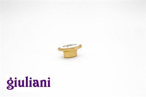GiulianiРучки Giuliani ceramic.Ручка-кнопка N06422-XU-32-Gold/BL-ceramic