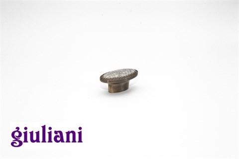 GiulianiРучки Giuliani ceramic.Ручка-кнопка N06422-XU-32-Antique bronze/m-ceramic