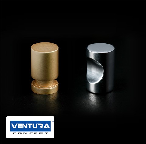 VENTURA conceptРучки-кнопкиД30 Золото и Д29 Серебро (глянец)