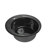 MAXSTONE Мойки из гранитной крошки. Мойка круглая  MS-22G-Black.