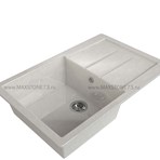 MAXSTONE Мойки из гранитной крошки. Мойка квадратная с крылом MS-14G-BEIGE.