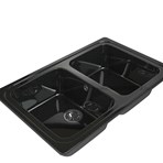 MAXSTONE Мойки из гранитной крошки. Мойка с двумя чашами MS-12G-BLACK.